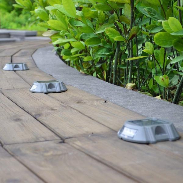 Driveway Solar Powered Decking Lights 2V 6000K LED Solar Dock Light