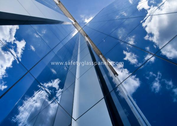 Quality Tempered Safety Glass Wind Resistant Curved Laminated Glass Panels for sale