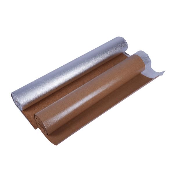Quality 3mm Cork Flooring Underlayment With Vapor Barrier 200kg/M3 for sale