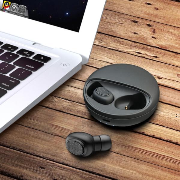 20H-20kHz Mono Bluetooth Headphone 300mah Charger Case 4 Hour Long Playing Time