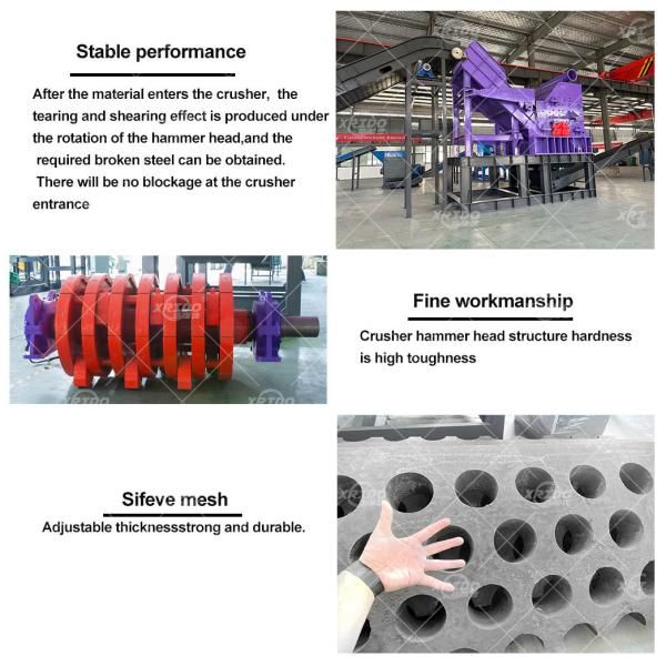 Scrap Aluminum Crusher Machine Aluminum Hammer Mill Scrap Metal Iron Mobile Crusher