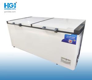 China 548 Liter Supper Market Double Door Commercial Big Chest Deep Freezer wholesale