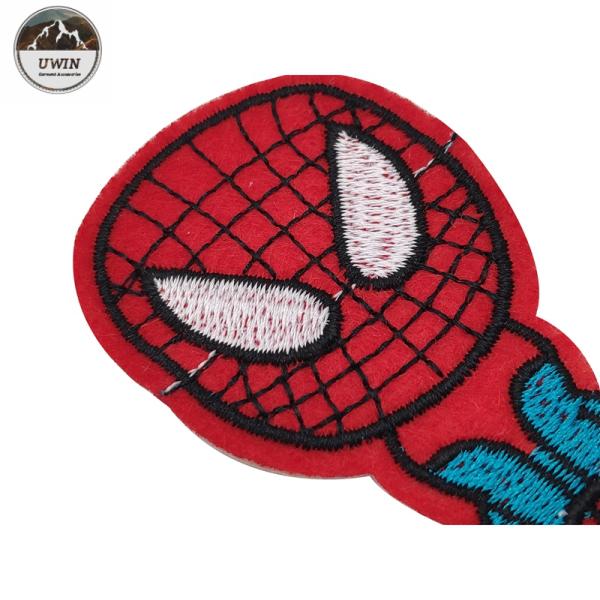 Spider Man Embroidered Sports Patches Eco Friendly Any Color Available