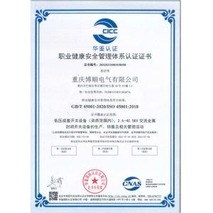 Chongqing Bosun Electrical Co., Ltd. Certifications