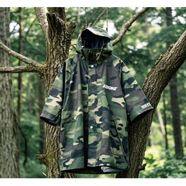 Polyester Military Style Rain Poncho Security Guard Waterproof Tactical Rain Coat For Men
