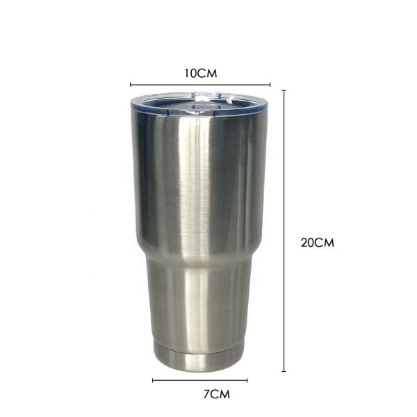 20oz And 30oz Blank Sublimation Tumblers Double Walled Vacuum Insulated Stainless Steel Car Cup With Lid
