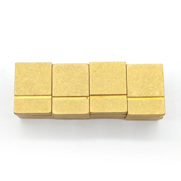 Square CNC Brass Parts H59 H62 Brass CNC Turning Parts Micro Machining