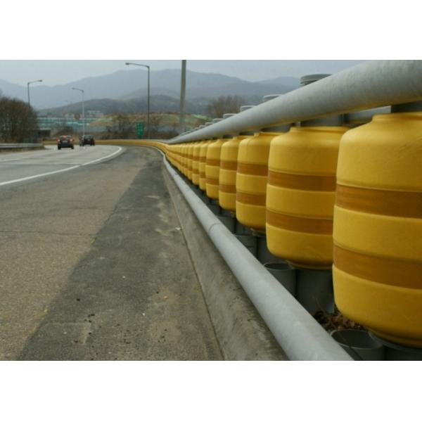 KSI Type Highway Anti - Collision Safety Rolling Barrier / Safety Rolling Guardrail