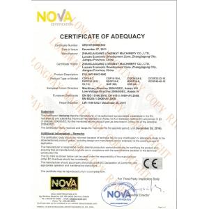 Zhangjiagang Longway Machinery  Co., Ltd Certifications