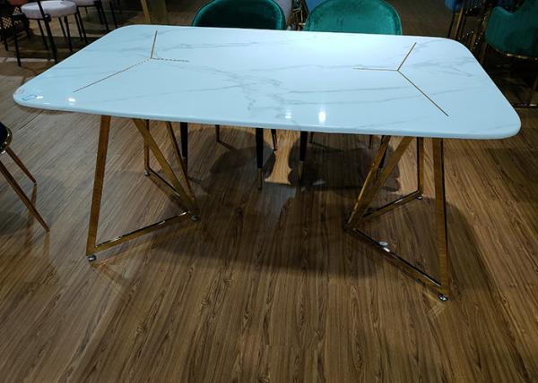 Quality 150*90*78cm Wrought Iron Marble Table for sale
