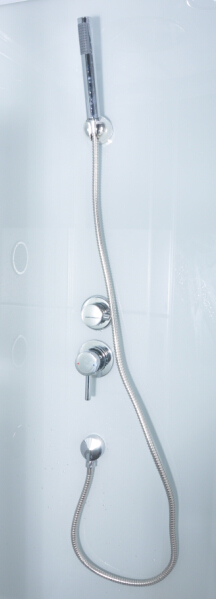 Transparent Quadrant Bathroom Shower Cubicles With Big Massage Jets