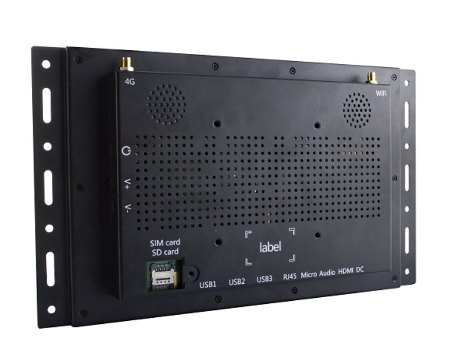 Metal Case Open Frame LCD Display WIFI LAN BT HD 4G Optional For Advertising Display