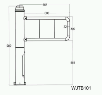 Vertical Automatic Swing Gate with 304 Stainless Steel , Anti - bumping Function