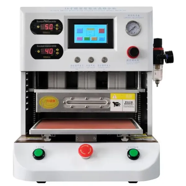 16 Inch Vacuum Oca Glass LCD Laminating Machine for Edge Screen Laminating Machine LCD Screen Laminating Repair Machine
