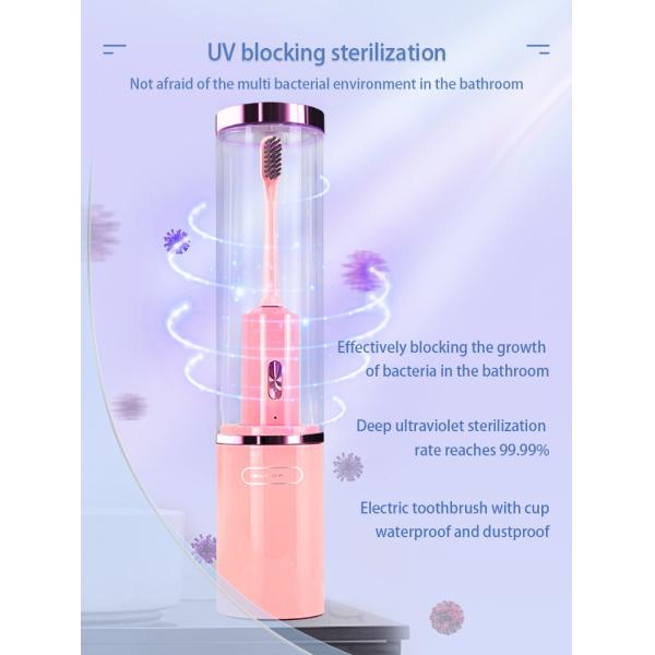 Waterproof IPX7 DuPont Brush Heads Smart Electric Toothbrush With UV Sterilizing