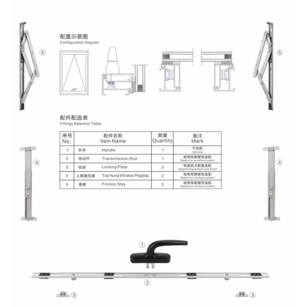 China Supplier stainless steel window hinge friction stay