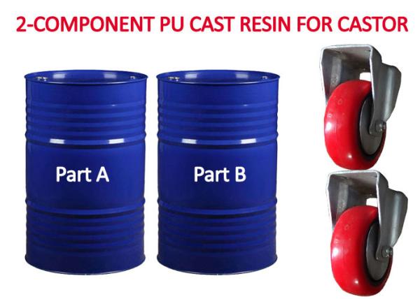 Quality Castors Hydrolysis Resistance Cold Cast Polyurethane for sale