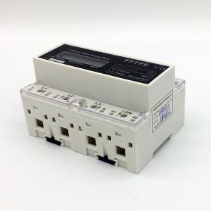 Four Wire 3 Phase KWH Meter DIN Rail For Office Buildings IEC 62053-21 Standard