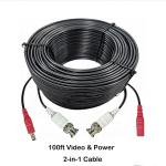 4K CCTV Camera Extension Coaxial Cable 2C With BNC + DC