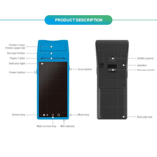S4 POS Handheld PDA Barcode Scanner , PDA Barcode Reader For Mobile Phone Screen Code