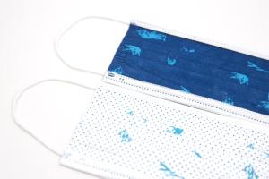 China Printed Tri Layer Disposable Protective Face Mask wholesale