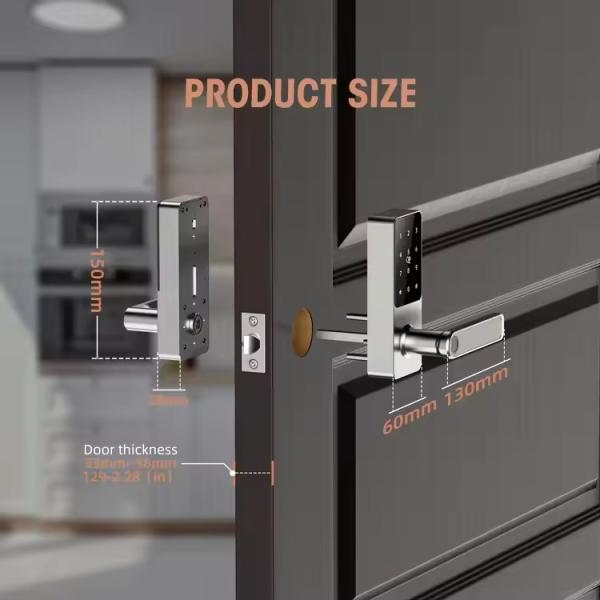 Keyless Tuya Wifi Lock Tuya 35mm - 60mm Fingerprint Door Lock For Hotel