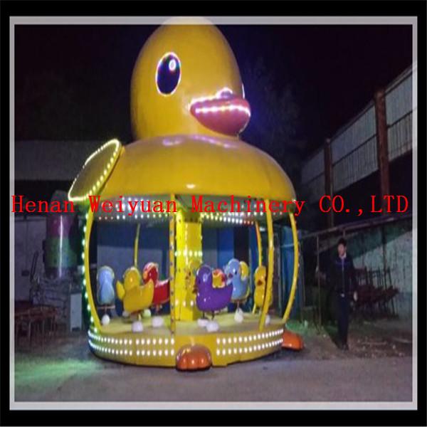 Quality Deluxe music carousel yellow duck carousel for kids for sale for sale