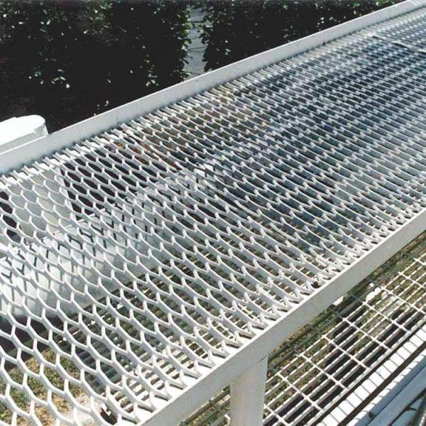 Heavy Duty Expanded Metal Catwalk Grating 500g/sqm Zinc coating ASTMA36