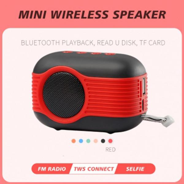 TWS Connect 500mAh Wireless Portable Bluetooth Speaker 40MM*1