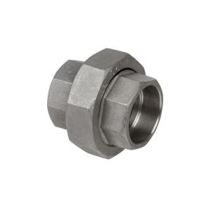 Socketwelded Union Pipe Stainless Steel Tube Fittings , Threaded Socket Weld