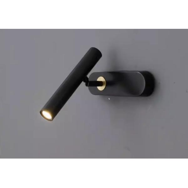 All-copper wall lamp simple bedside lamp background wall spotlight character art light luxury rotating wall lamp creative aisle lamp