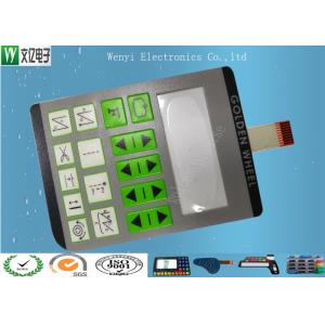 Clear LCD Window Embossing Membrane Switch Keypad With High Glossy