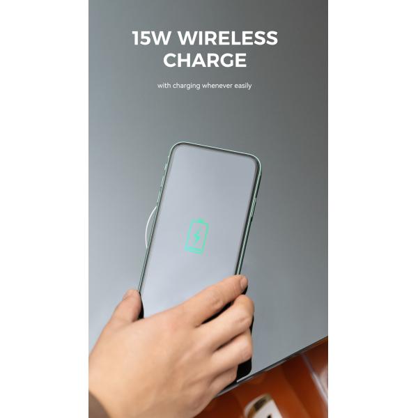 Coffee Table with Frozen Storage Drawers and Wireless Charging PRIMST Smart Furniture