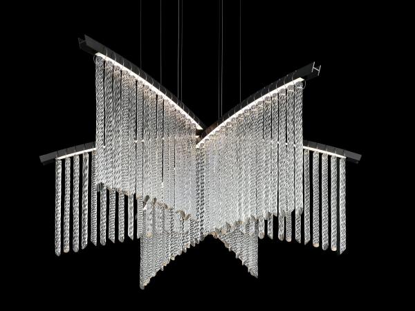 Quality Distinctive Chandelier Custom Chandeliers With Beautiful Curve Shape for sale