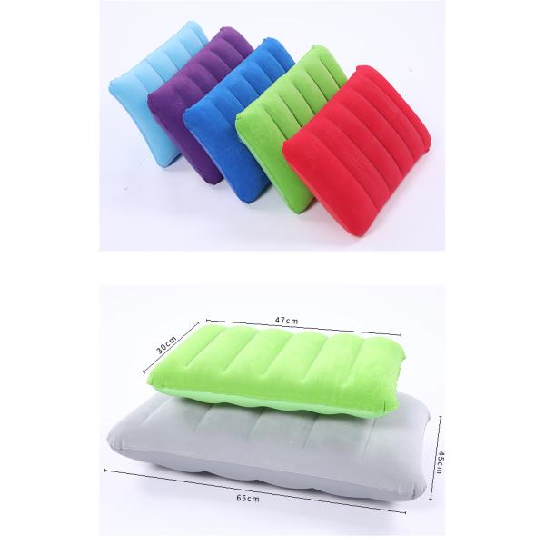 Outdoor Inflatable Square Pillow , Multifunctional PVC Inflatable Flight Pillow