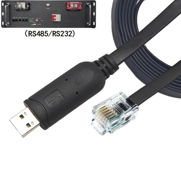 Quality USB-A To RS232 RJ12 Serial Cable 6P6C Compatible With RS232 Communication Configuration Debugging Line for sale