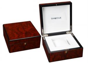 China High Gloss Paiting Wooden Watch Storage Box , Luxury Wooden Watch Display Box wholesale