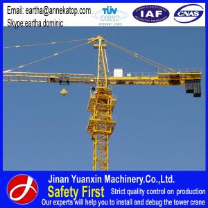 Cheap tower crane 8t load QTZ80-6010 model tower crane