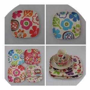 China BIO-DEGRADABLE BAMBOO FIBER PLATE, DISHWASHER SAFE, HEALTHY, wholesale