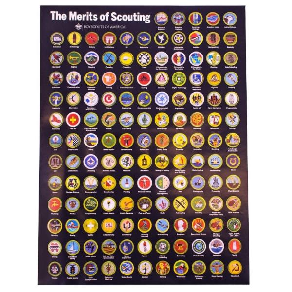 Machine Washable Heat Seal Boy Scout Patch Merit Badge For Pocket