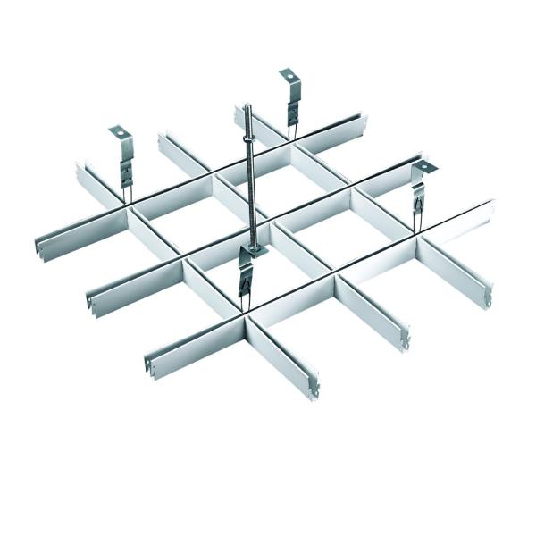 White Aluminum / Aluminium Suspended Open Cell Ceiling Decorative Metal Wall Ceiling Materials