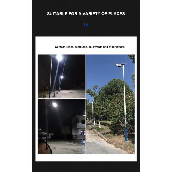 Galvanized Steel Pipe Light Pole 2.5m 3m 3.5m 4m 5m 6m Split Street Lighting Poles