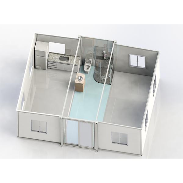 Customizable 40ft Expandable Container House With Gypsum Board Covering 20ft 40ft