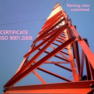 China 3 Legged Angular Steel Tower Communication Tower Q235 Steel 25m LTE Network Weatherproof Rural Areas on sale