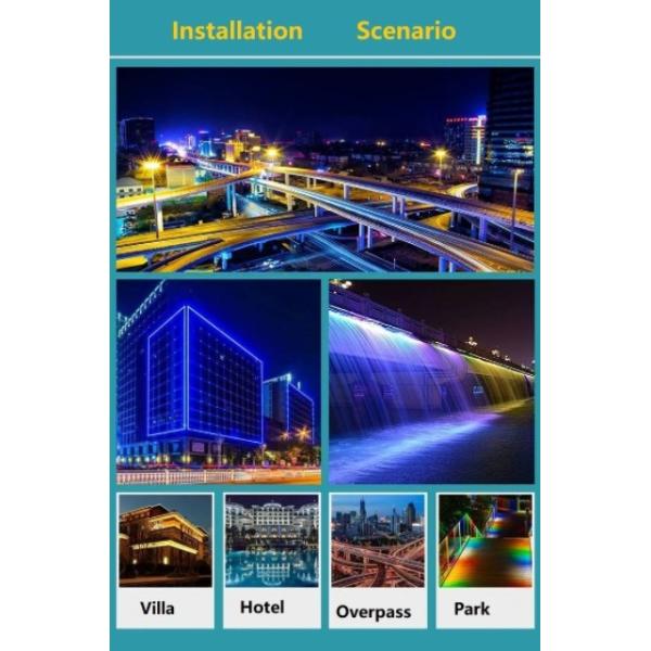 High Tensile Strength Top Bend LED Neon Flex Light Salt Acid Resistant 120° Beam Angle