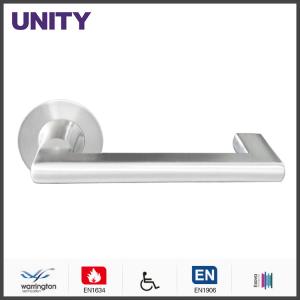 Buy cheap Stainless Steel Fire Door Lever Handle EN1906 and EN1634 Satin Finish from wholesalers