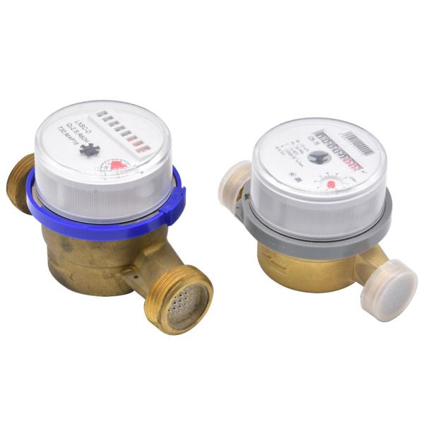 Class B Brass Body Domestic Single Jet Cold Water Meter Oem Iso4064