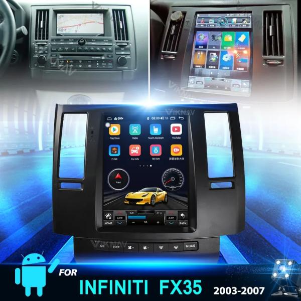 Viknav Car Radio For Infiniti FX35 (2003-2007) 10.4 inch Auto Multimedia Player Tesla Style Car Stereo GPS Navigation