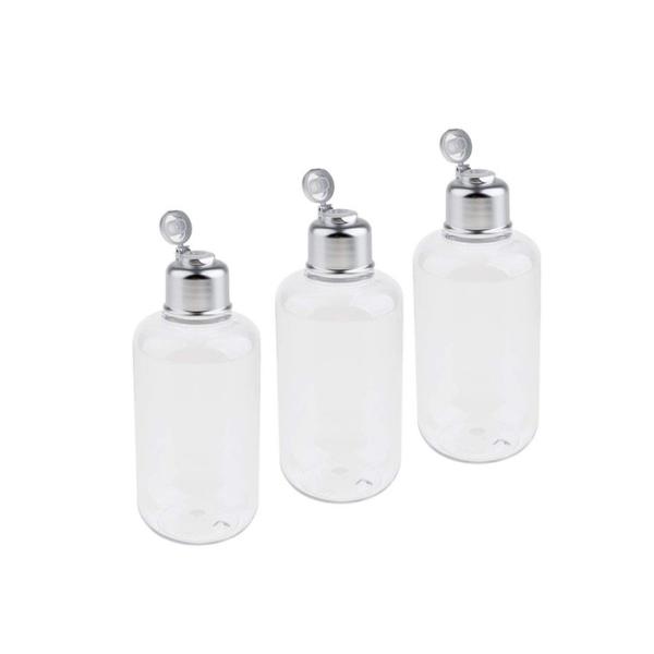9oz 270ml PET Plastic Bottle For Cosmetic Packaging With Sliver Screw Cap