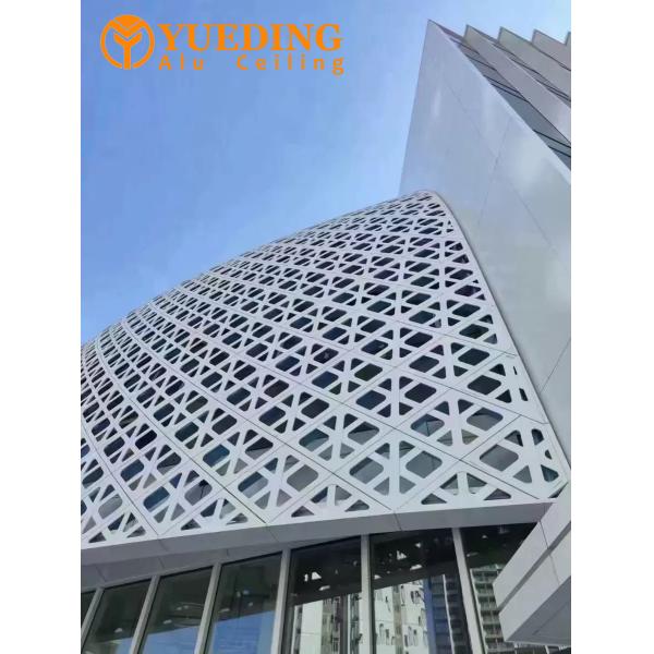 Punching Aluminium Exterior Wall Panels Customized 1.5 2.0 2.5 3.0mm For Building